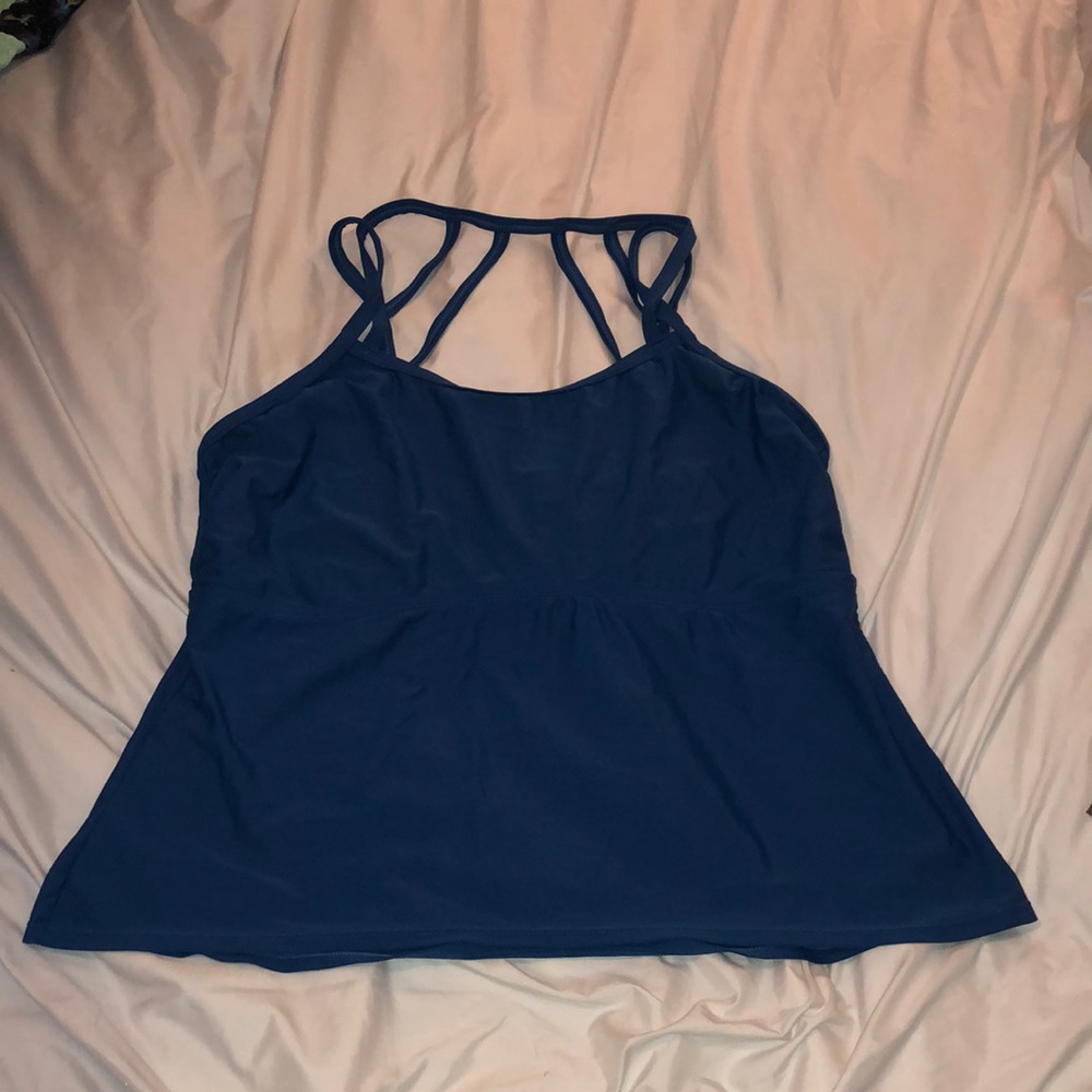 Women’s Swim Tankini Top Teal 2X